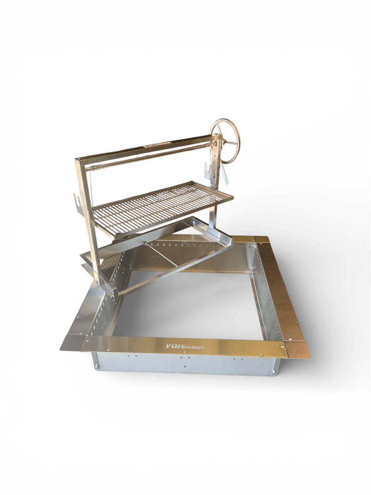 Stainless Steel Santa Maria Double Grill with 36" Fire Pit Insert | Oak Forge