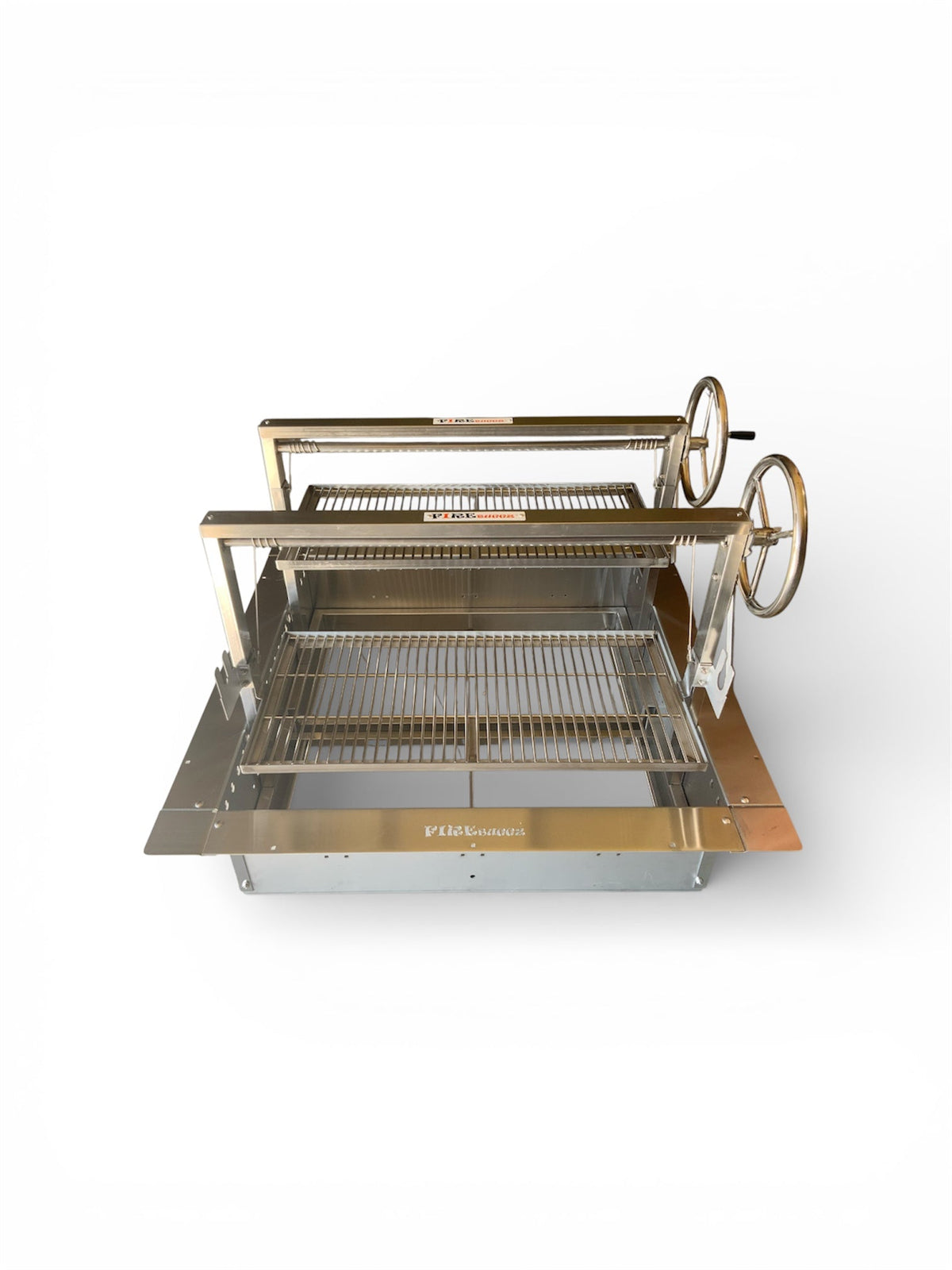 Stainless Steel Santa Maria Double Grill with 36" Fire Pit Insert | Oak Forge