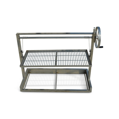 Stainless Steel Santa Maria Double Grill with 36" Fire Pit Insert | Oak Forge